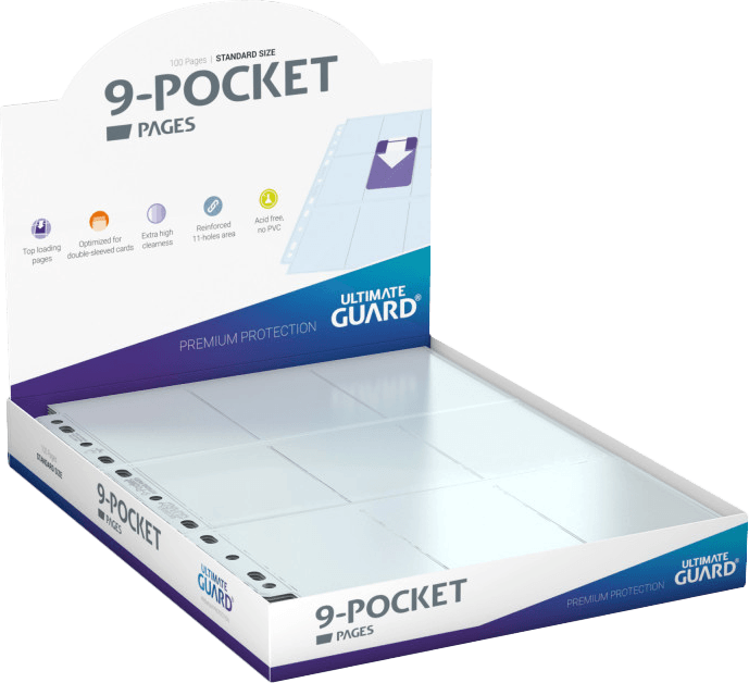 Ultimate Guard 9-Pocket Pages - 100 Pack (New) - Ultimate Guard 100G