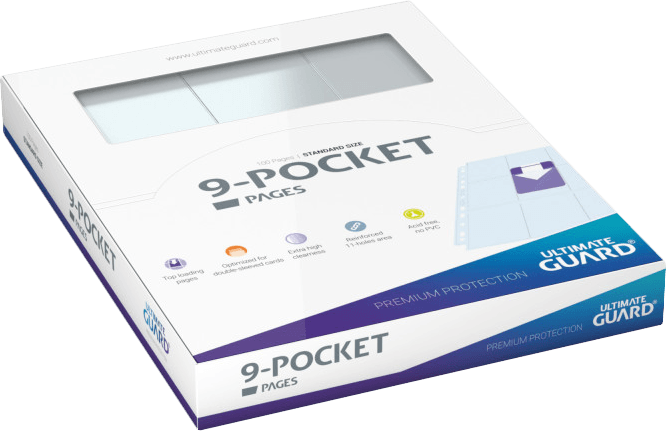 Ultimate Guard 9-Pocket Pages - 100 Pack (New) - Ultimate Guard 100G