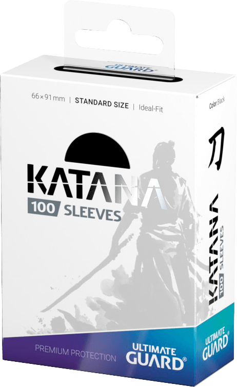Ultimate Guard Katana 100 Standard Size Sleeves - Black (New) - Ultimate Guard 100G
