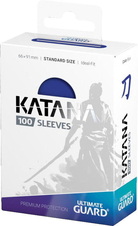 Ultimate Guard Katana 100 Standard Size Sleeves - Blue (New) - Ultimate Guard 100G