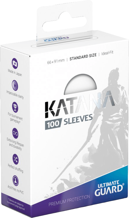 Ultimate Guard Katana 100 Standard Size Sleeves - White (New) - Ultimate Guard 100G