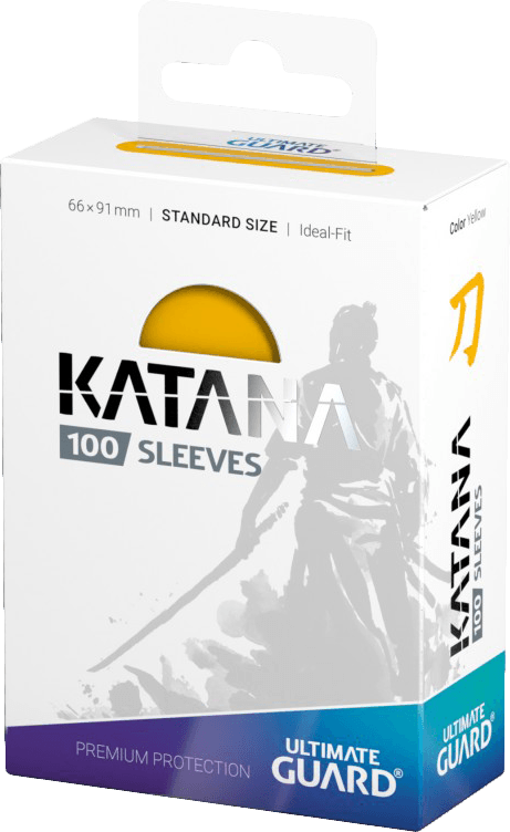 Ultimate Guard Katana 100 Standard Size Sleeves - Yellow (New) - Ultimate Guard 100G