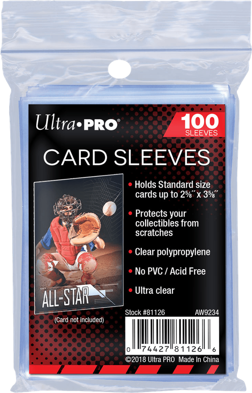 Ultra Pro Clear - 100 Standard Soft Card Sleeves (New) - Ultra Pro 60G