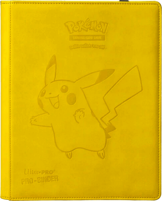 Ultra Pro Premium Leatherette Padded 9-Pocket PRO-Binder - Pokemon Pikachu (New) - Ultra Pro 1000G