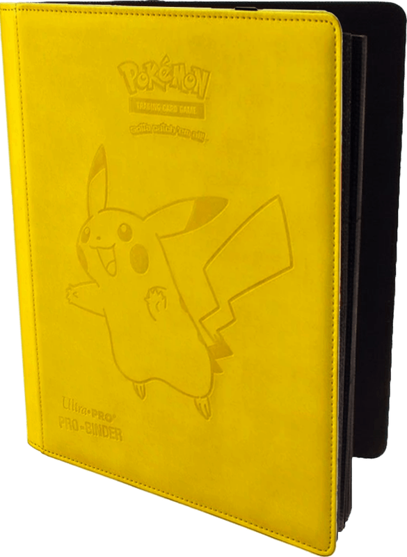 Ultra Pro Premium Leatherette Padded 9-Pocket PRO-Binder - Pokemon Pikachu (New) - Ultra Pro 1000G