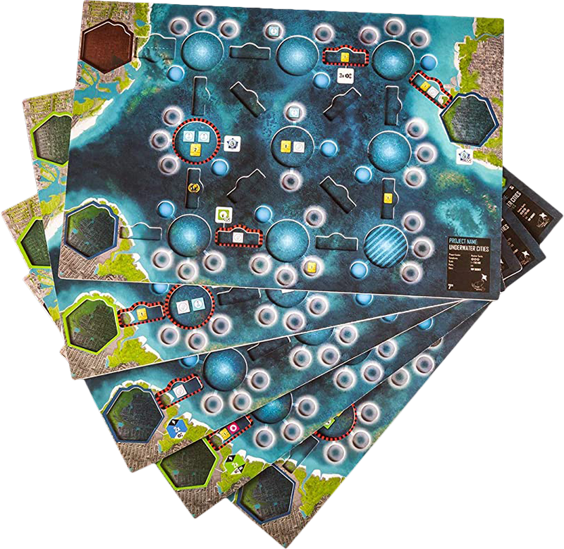 Underwater Cities: New Discoveries Expansion (New) - Rio Grande Games 2500G