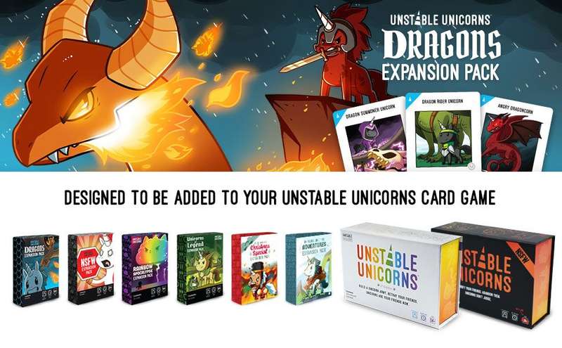 Unstable Unicorns: Dragons Expansion Pack (New) - Unstable Games 150G