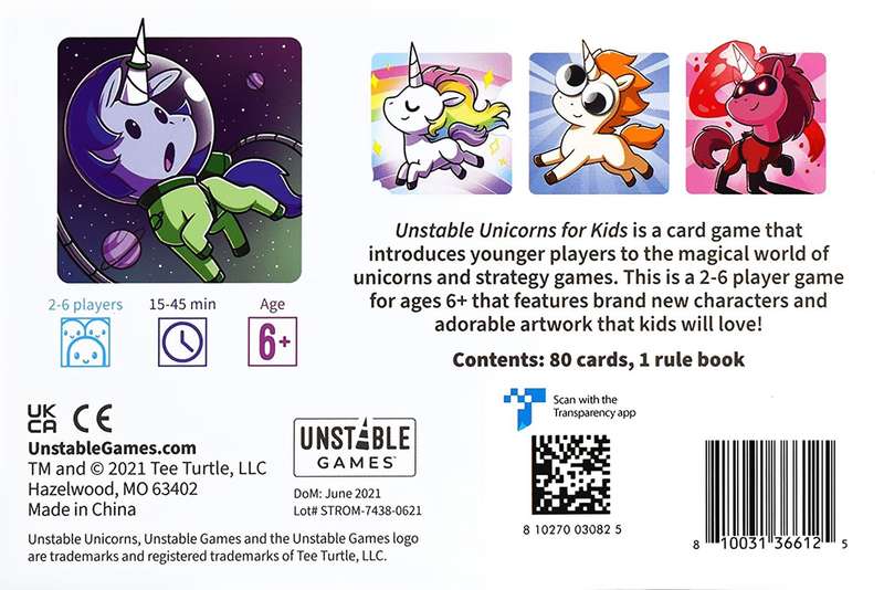 Unstable Unicorns - For Kids (New) - Unstable Games 400G