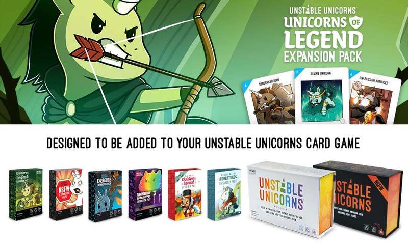 Unstable Unicorns: Unicorns of Legend Expansion Pack (New) - Unstable Games 150G