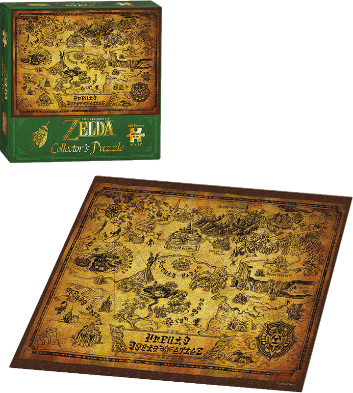Legend of Zelda, The: Map of Hyrule - Collector's 550 Piece Puzzle (New) - USAopoly / The OP Games