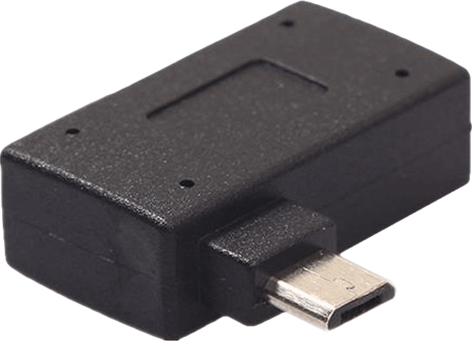 USB Micro Male to USB Female Host OTG Adapter with External USB Power Input - USB 2.0 (New) -