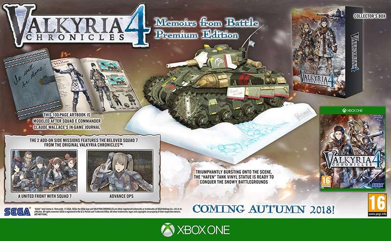 Valkyria Chronicles 4 - Memoirs from Battle Premium Edition (Xbox One)(New) - SEGA 2500G