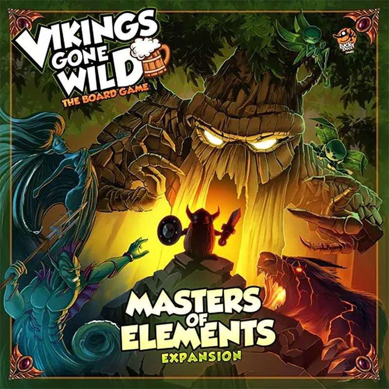 Vikings Gone Wild: Masters of Elements Expansion (New) - Lucky Duck Games 1000G