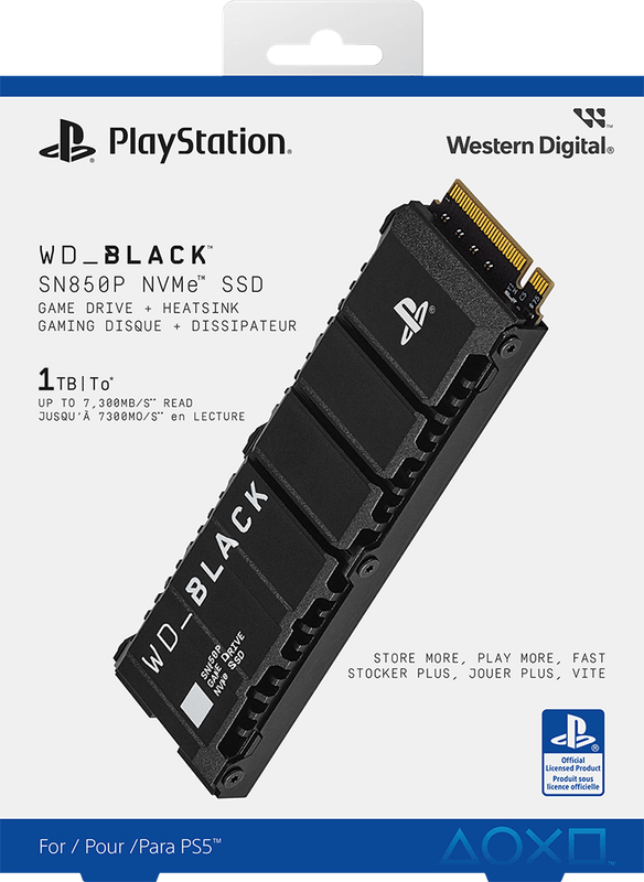 1TB WD_BLACK NVMe M.2 SSD with Heatsink - SN850P (PC / PS5)(New) - Western Digital 250G
