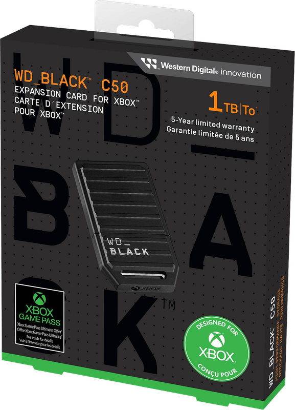 1TB WD_BLACK C50 Storage Expansion Card for Xbox (Xbox Series)(New) - Western Digital 500G