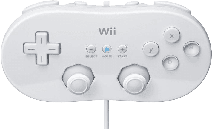 Nintendo Wii Classic Controller - White (Wii)(Pwned) - Nintendo 150G
