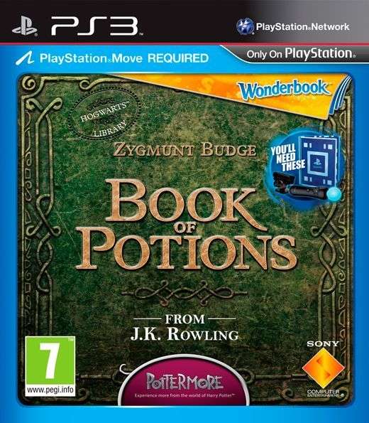 Wonderbook: Book of Potions (Move)(PS3)(New) - Sony (SIE / SCE) 850G