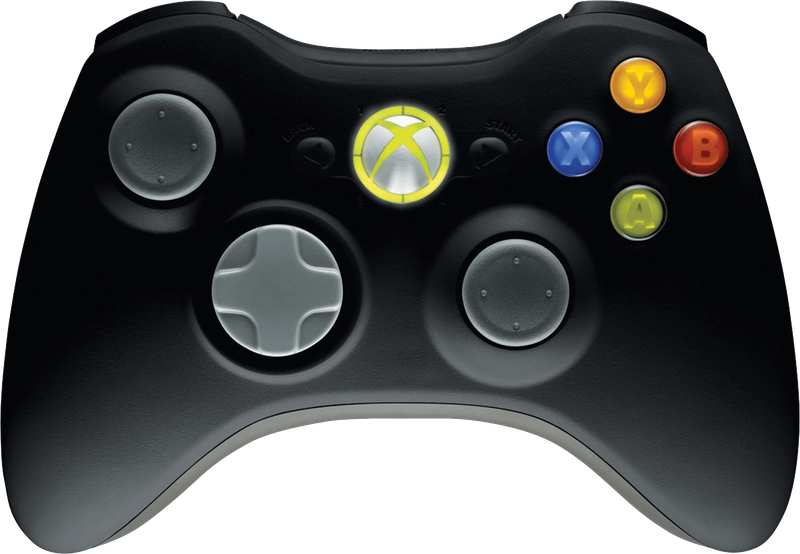 Wireless Controller - Black + Grey (Xbox 360)(Pwned) - Microsoft / Xbox Game Studios 220G
