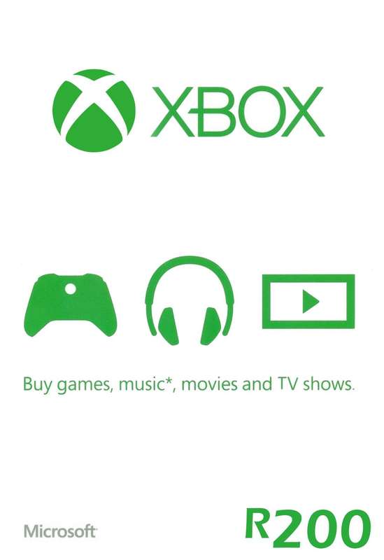 Xbox Live Gift Card - R200 [Digital Code] - Microsoft Game Studios