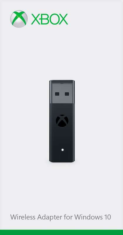 Xbox One Controller Wireless Adapter v2 for Windows (PC)(New) - Microsoft Game Studios 250G