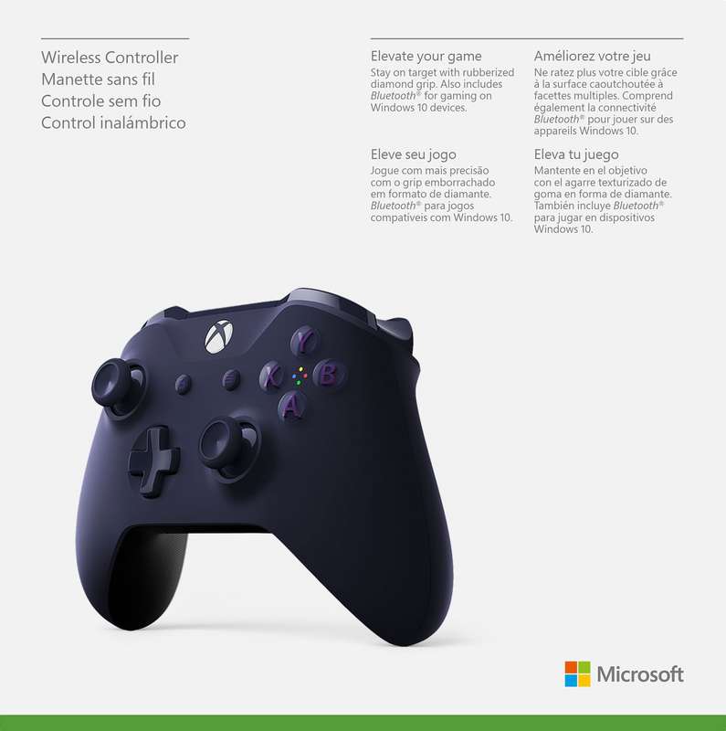 Wireless Controller v2 - Purple Fortnite Special Edition (Xbox One)(New) - Microsoft Game Studios
