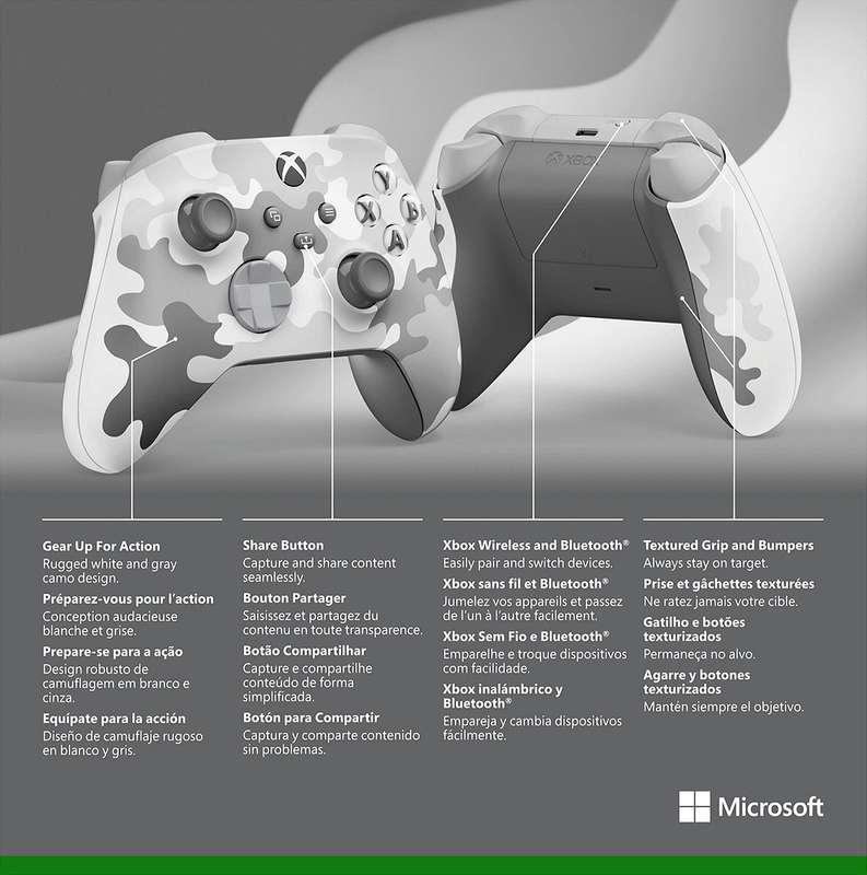 Xbox Wireless Controller - Arctic Camo Special Edition (Xbox Series)(New) - Microsoft / Xbox Game
