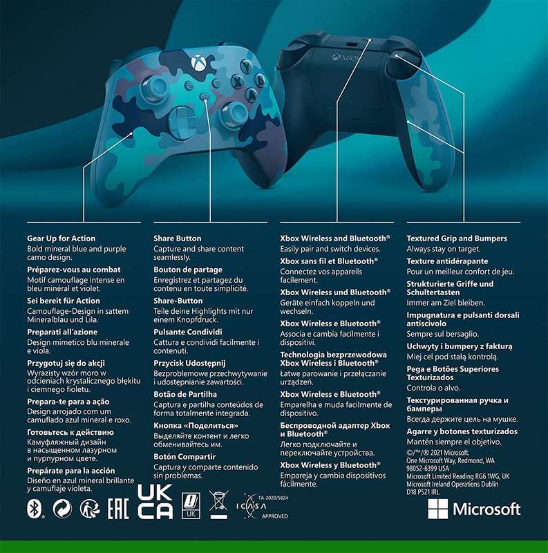 Xbox Wireless Controller - Mineral Camo Special Edition (Xbox Series)(New) - Microsoft / Xbox Game