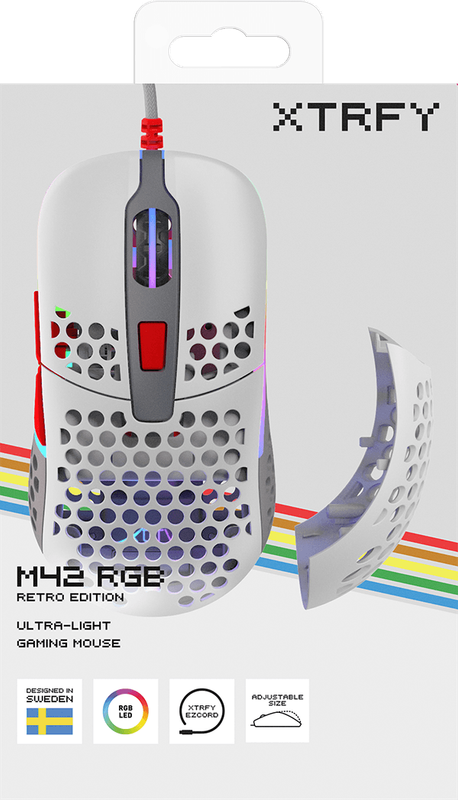 Xtrfy M42 RGB Ultra-Light Gaming Mouse - Retro Edition (PC)(New) - XTRFY 600G