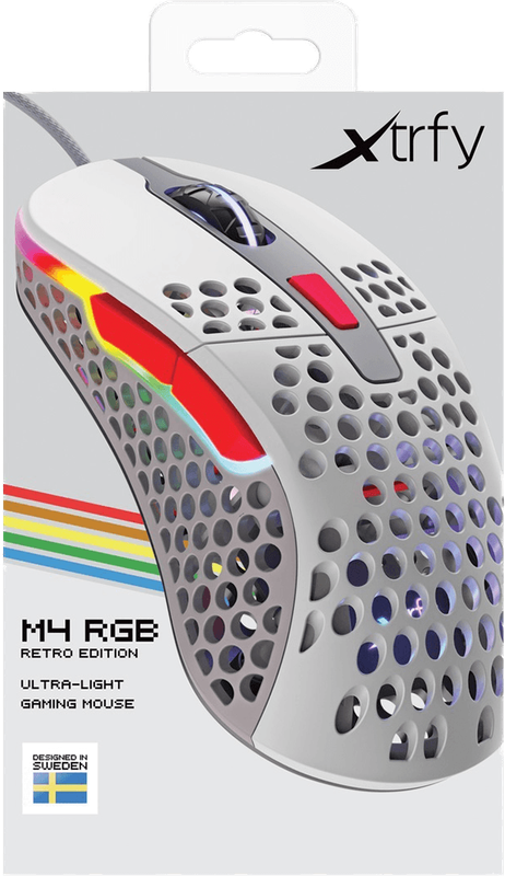 Xtrfy M4 RGB Ultra-Light Gaming Mouse - Retro Edition (PC)(New) - XTRFY 600G