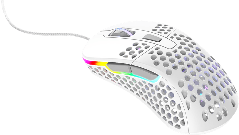 Xtrfy M4 RGB Ultra-Light Gaming Mouse - White (PC)(New) - XTRFY 600G