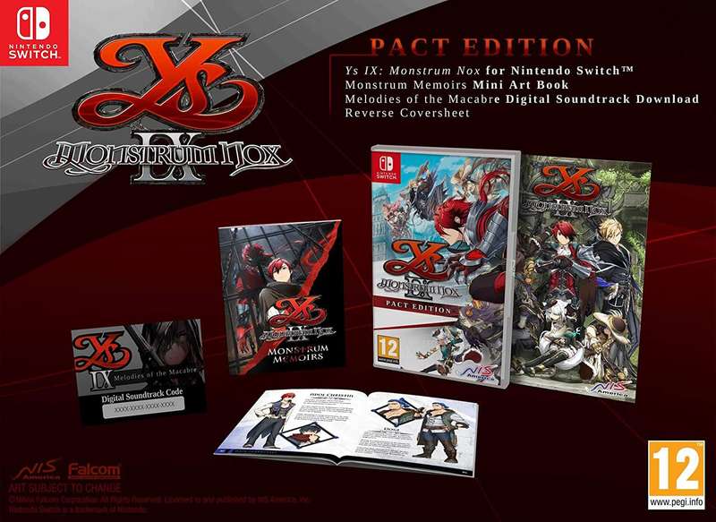 Ys IX: Monstrum Nox - Pact Edition (NS / Switch)(New) - NIS America / Europe 100G