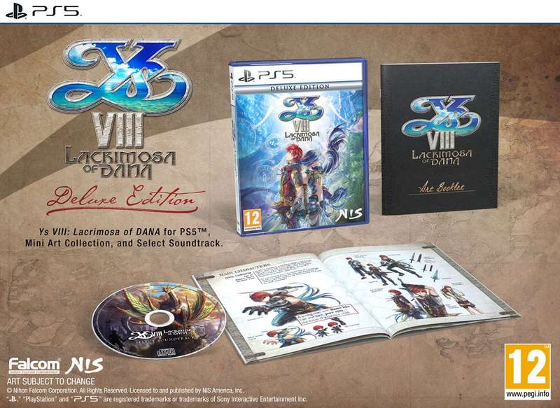 Ys VIII: Lacrimosa of DANA - Deluxe Edition (PS5)(New) - NIS America / Europe 90G