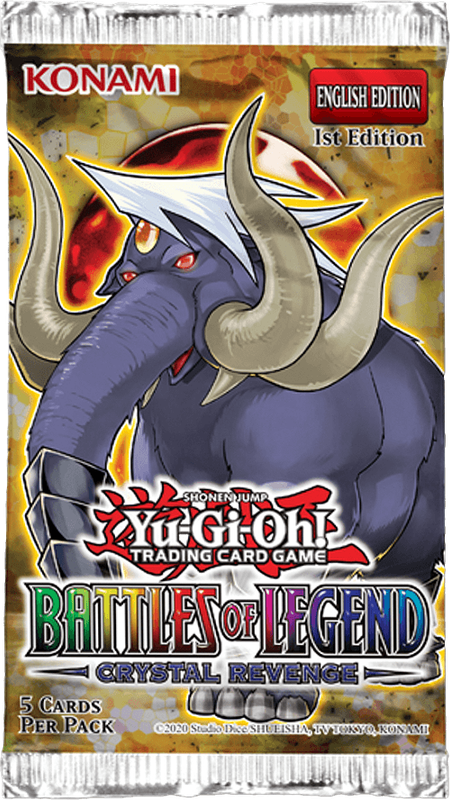 Yu-Gi-Oh! TCG: Battles of Legend: Crystal Revenge Booster Pack (New) - Konami 50G