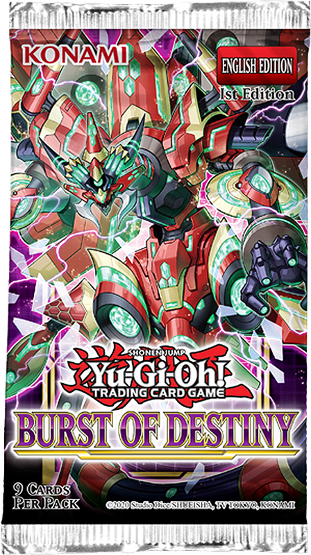 Yu-Gi-Oh! TCG: Burst of Destiny Booster Pack (New) - Konami 50G