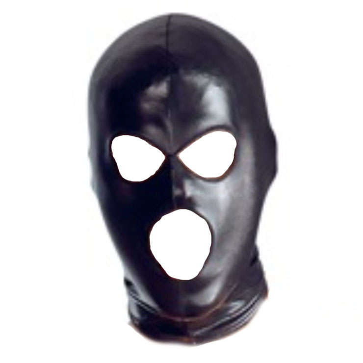 3 Holes Head Mask Black Hood Head Mask Halloween Props MS17513
