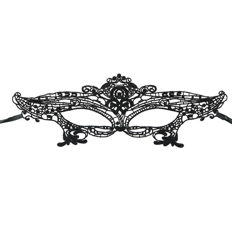Women's Seductive Masquerade Party Black Lace Mask MS11764