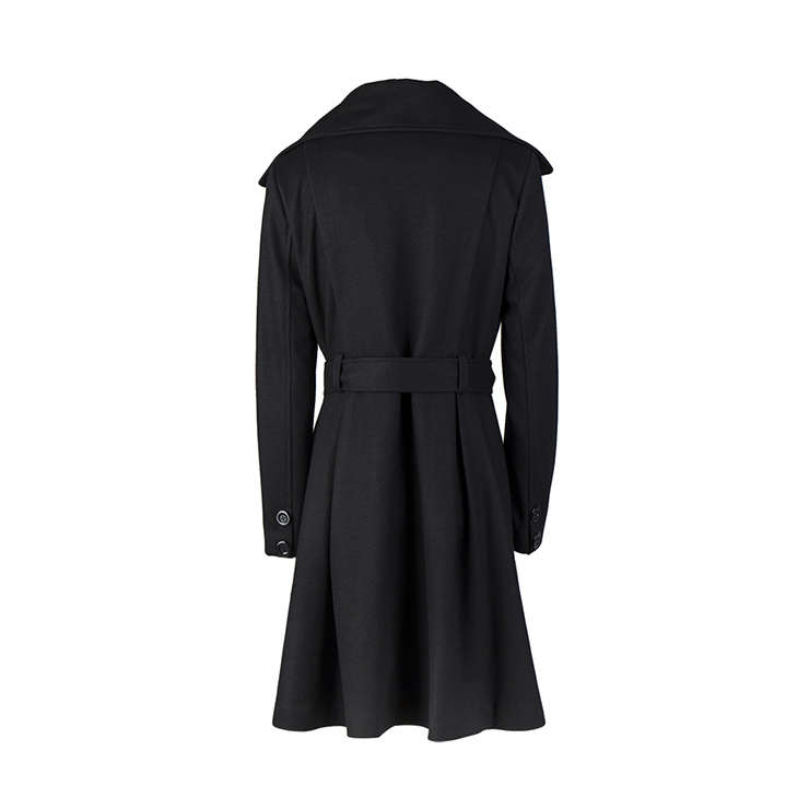 Women's Elegant Woolen Long Trench Coat N12178