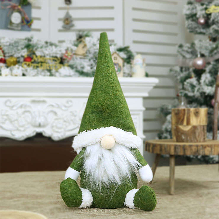 Santa Claus Plush Toy Christmas Eve Dinner Party Decorative Accessory XT19828