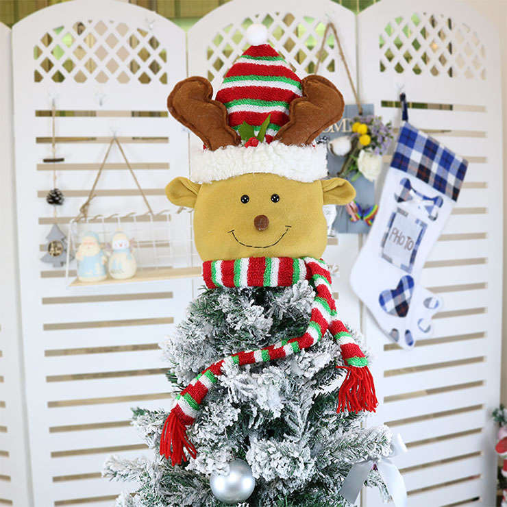 Scarf Elk Avatar Christmas Tree Hat Party Decorative Accessory By Small Size XT19849