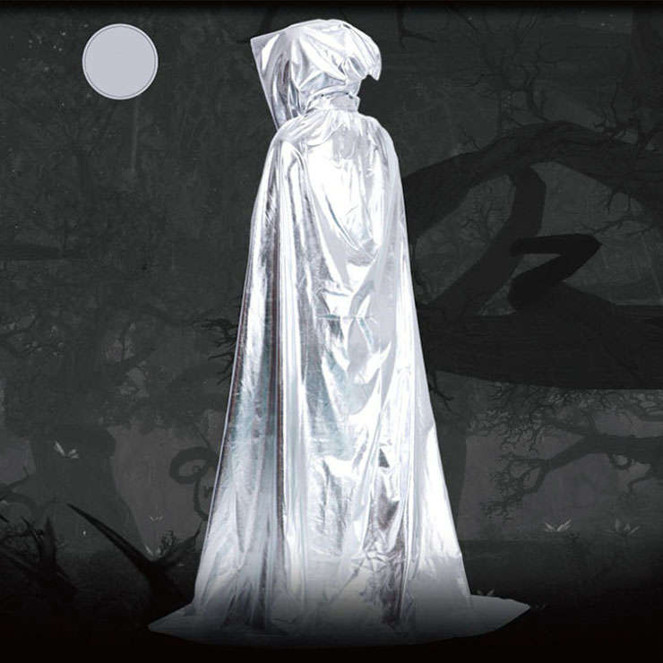 Full Length Halloween Grim Reaper Hooded Cape Adult Cosplay Party Costume Cloak N20077