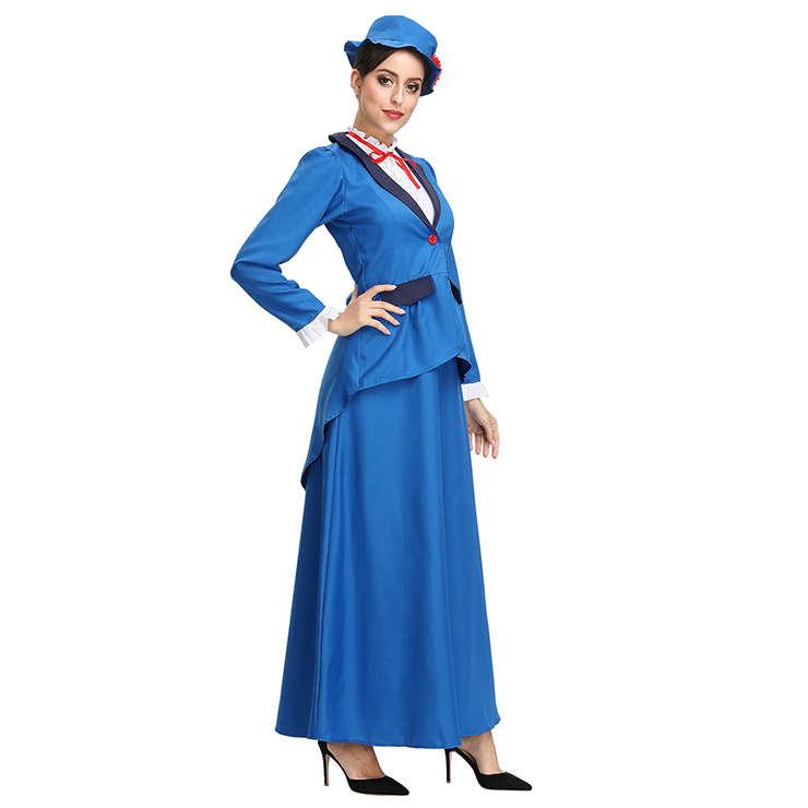 Noble Medieval Madam Coat and Long Skirt Suit Masquerade Costume N19152