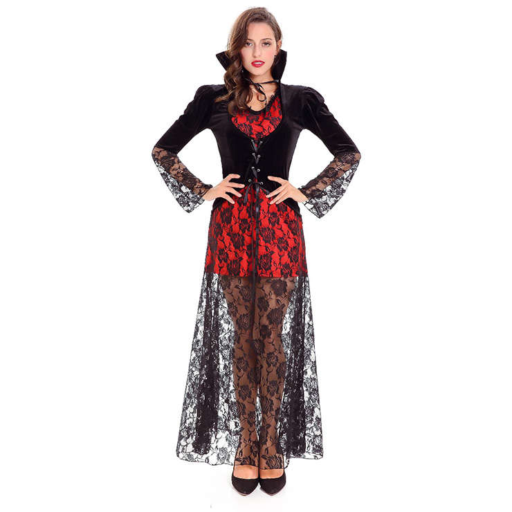 Sexy Black Vidow Vampire Costume N14620