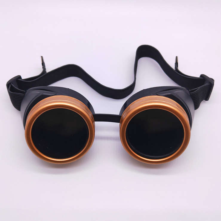 Steampunk Ancient-gold Removable Frame With Cover Glasses Masquerade Party Goggles MS19794