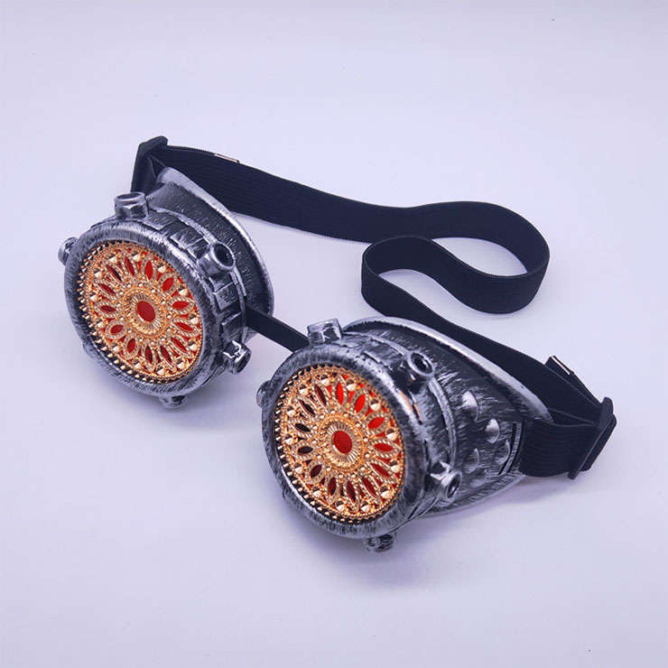 Steampunk Baroque Floral Lens Glasses Halloween Masquerade Party Goggles MS19814