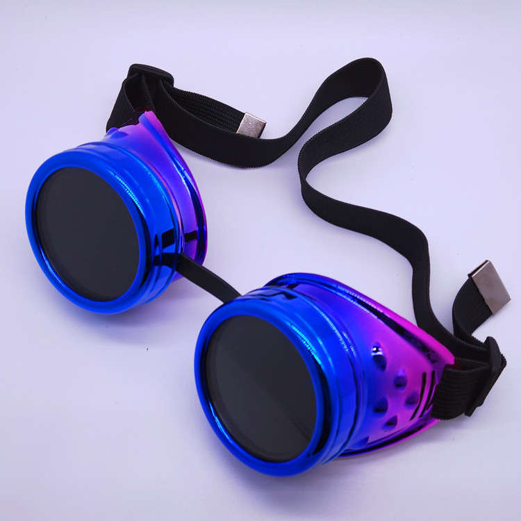 Fashion Gradient Color Black Lens Halloween Masquerade Party Goggles MS19822