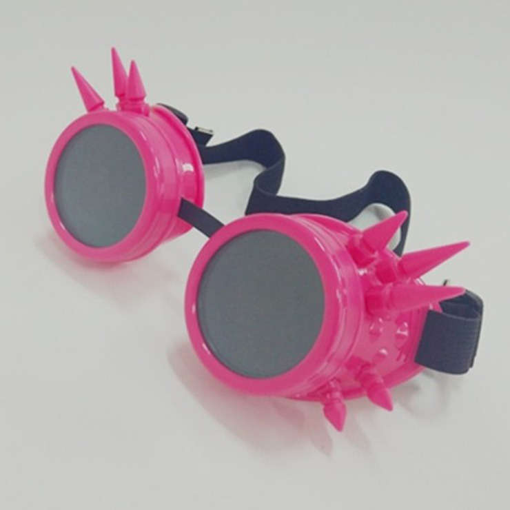 Fashion Pink Rivet Black Lens Masquerade Party Accessory Glasses Goggles MS19750