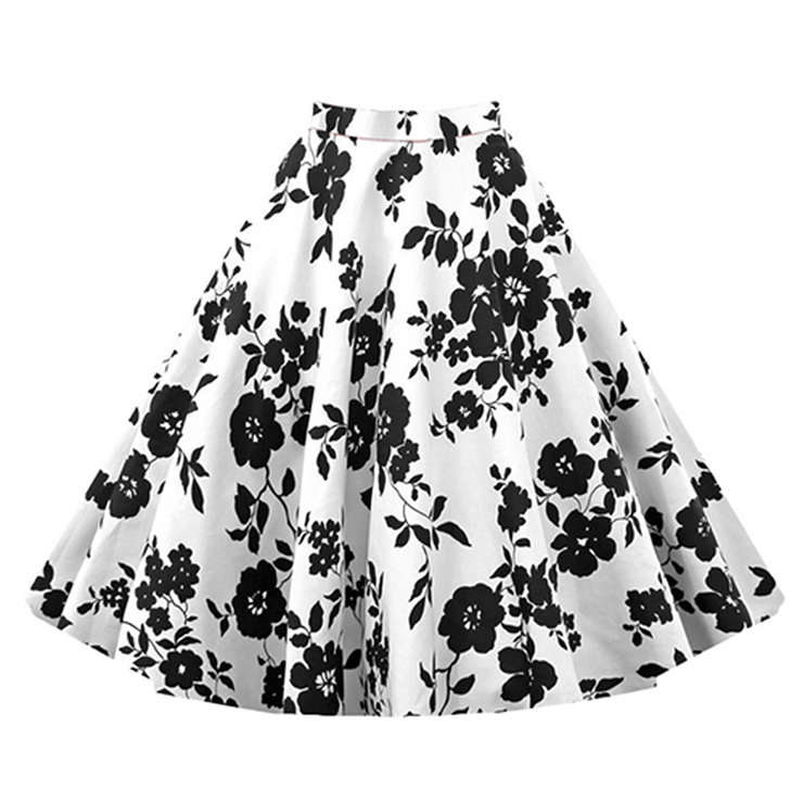1950's Retro Full Circle Rockabilly Jive Swing Skirt