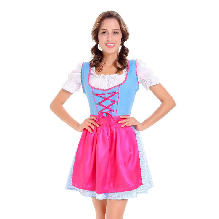 Women's Pretty Dirndl Beer Girl Bavarian Costume N14605