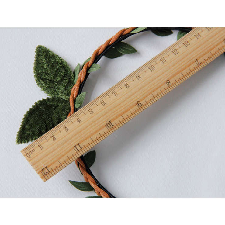 Lovely Green  Leaves Decor Hairhoop J12848