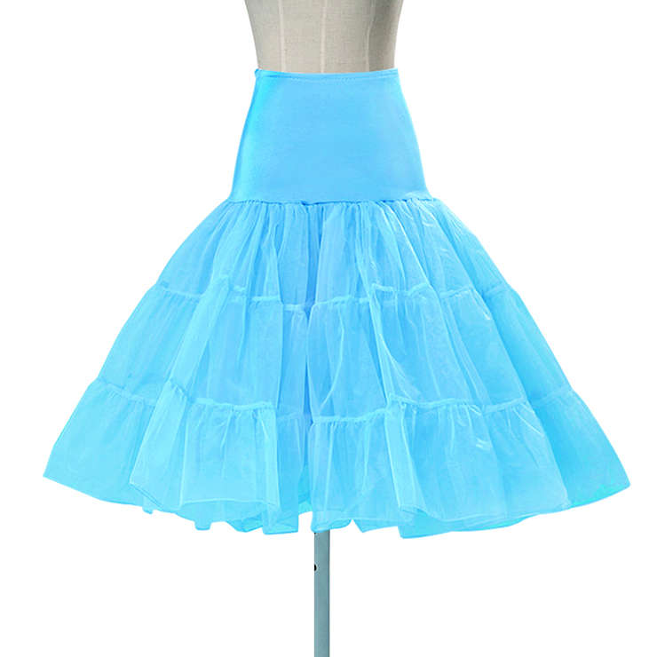 Graceful Cute Azure Tulle Skirt Petticoat HG11257